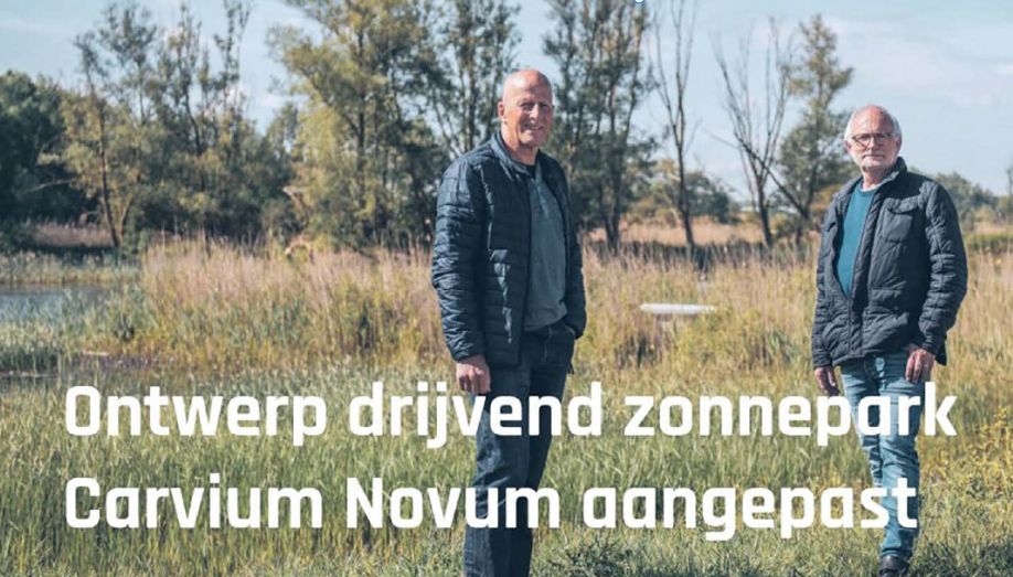Theo Boerhof en Gerard Tittse van Stichting Natuurpark Carvium Novum
